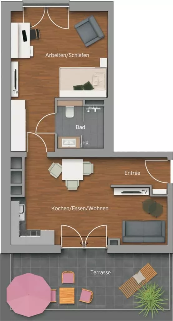 i Live - Nürnberg - Apartment Samba Grundriss